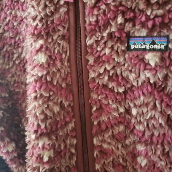 Patagonia - Fleece Retro X Deep Pile Southwest Sherpa Hooded Jacket Purple/Red - Picture 7 of 9